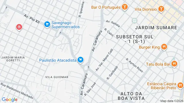 Mapa do bairro Alta Vista, Ribeirão Preto - SP