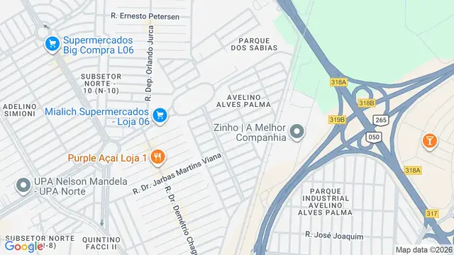 Mapa do bairro Avelino Alves Palma, Ribeirão Preto - SP