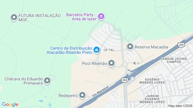 Mapa do bairro Bom Jesus, Ribeirão Preto - SP - Via José Luiz Galvão