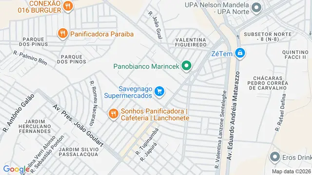 Mapa do bairro Chácaras Bonacorsi, Ribeirão Preto - SP