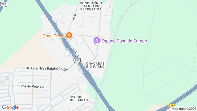 Mapa do bairro Chácaras Rio Pardo, Ribeirão Preto - SP