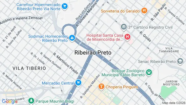 Mapa do bairro Condomínio Buritis, Ribeirão Preto - SP