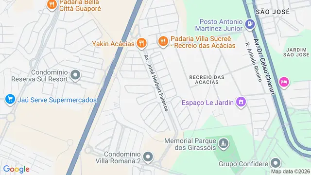 Mapa do bairro Condomínio Caimbé, Ribeirão Preto - SP