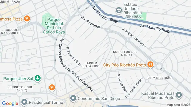 Mapa do bairro Condomínio Evidence Resort, Ribeirão Preto - SP