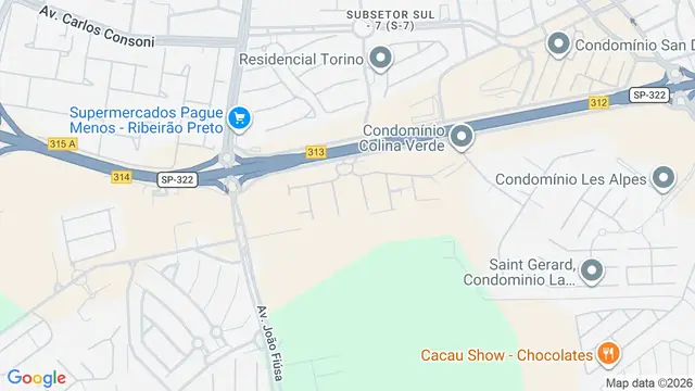 Mapa do bairro Condomínio Garden Ville, Ribeirão Preto - SP