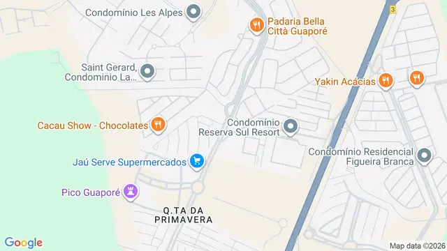 Mapa do bairro Condomínio Guaporé, Ribeirão Preto - SP