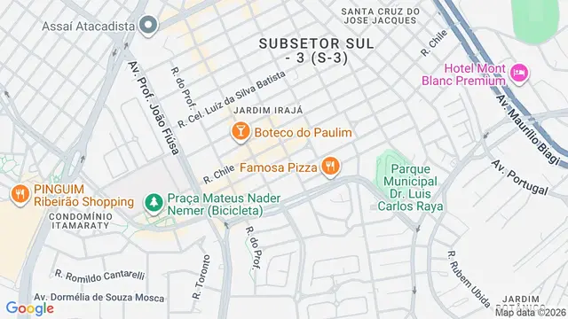 Mapa do bairro Condomínio Itamaraty, Ribeirão Preto - SP