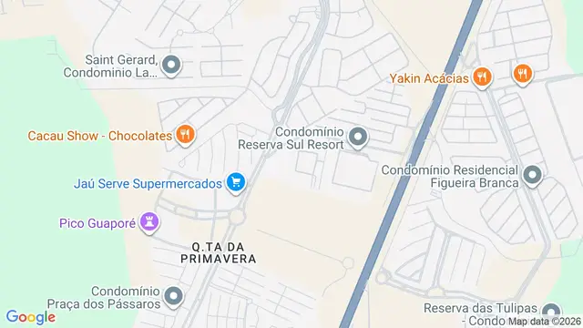 Mapa do bairro Condomínio Mirante Sul, Ribeirão Preto - SP