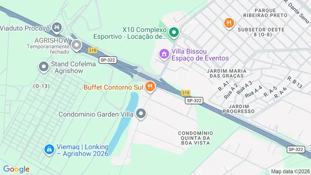 Mapa do bairro Condomínio Vista Alegre, Ribeirão Preto - SP
