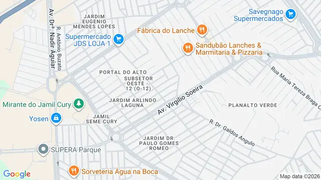 Mapa do bairro Jardim Arlindo Laguna, Ribeirão Preto - SP