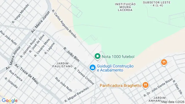 Mapa do bairro Jardim Cadacaam, Ribeirão Preto - SP