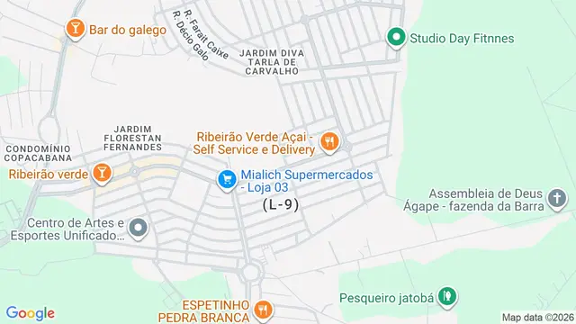 Mapa do bairro Jardim Diva Tarlá de Carvalho, Ribeirão Preto - SP