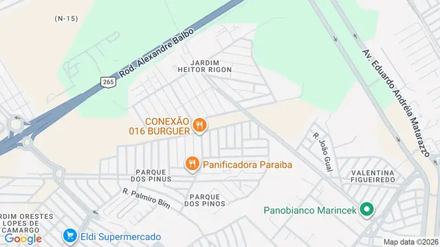 Mapa do bairro Jardim Heitor Rigon, Ribeirão Preto - SP