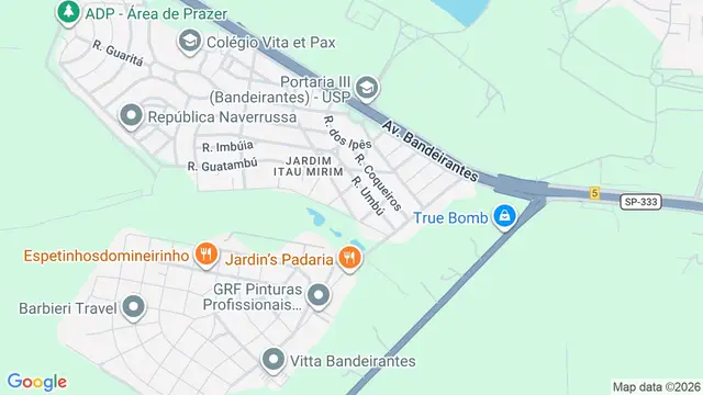 Mapa do bairro Jardim Itaú Mirim, Ribeirão Preto - SP