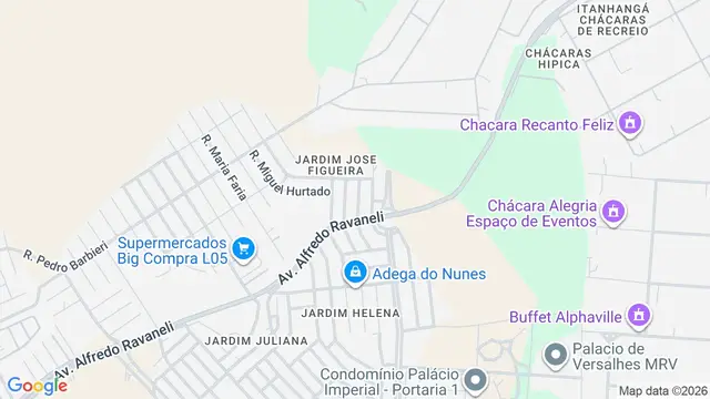 Mapa do bairro Jardim José Figueira, Ribeirão Preto - SP