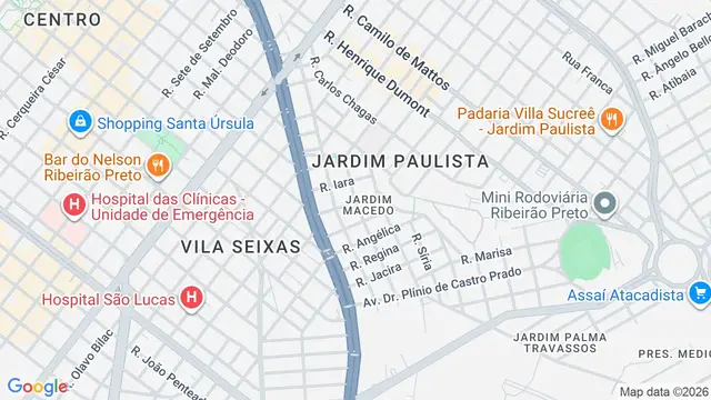 Mapa do bairro Jardim Macedo, Ribeirão Preto - SP