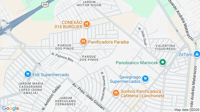 Mapa do bairro Jardim Maria de Lourdes, Ribeirão Preto - SP