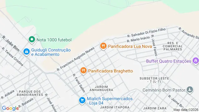 Mapa do bairro Jardim Novo Mundo, Ribeirão Preto - SP