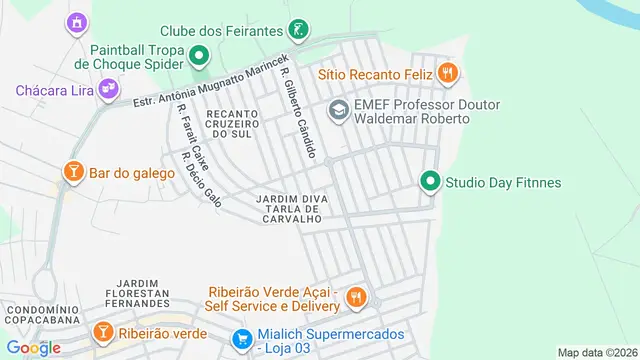 Mapa do bairro Jardim Professor Antônio Palocci, Ribeirão Preto - SP