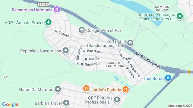 Mapa do bairro Jardim Recreio, Ribeirão Preto - SP