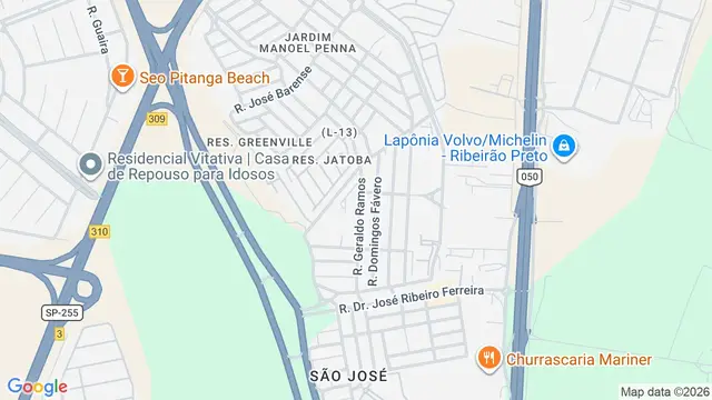 Mapa do bairro Jardim Roberto Benedetti, Ribeirão Preto - SP
