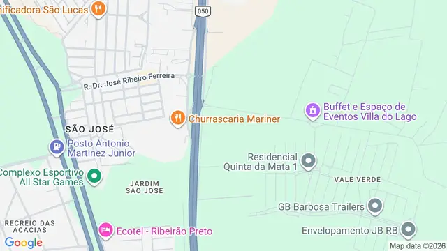 Mapa do bairro Jardim Zinato, Ribeirão Preto - SP