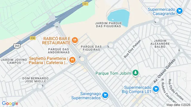 Mapa do bairro Parque das Figueiras, Ribeirão Preto - SP