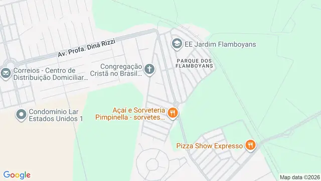 Mapa do bairro Parque dos Flamboyans, Ribeirão Preto - SP