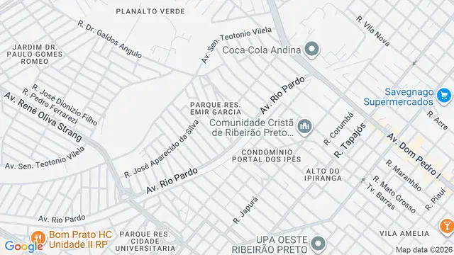 Mapa do bairro Parque Residencial Emir Garcia, Ribeirão Preto - SP