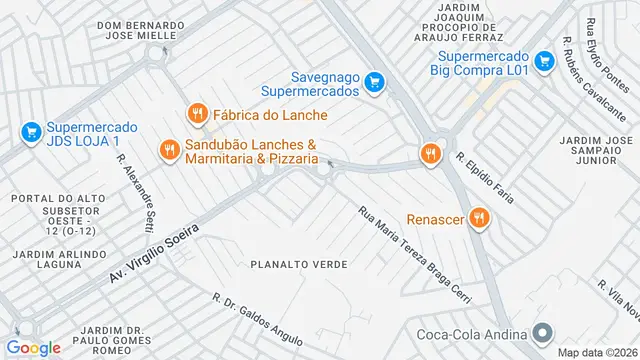 Mapa do bairro Planalto Verde, Ribeirão Preto - SP