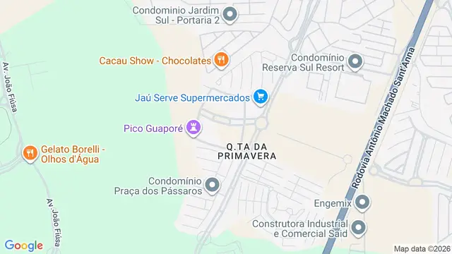 Mapa do bairro Quinta da Primavera, Ribeirão Preto - SP