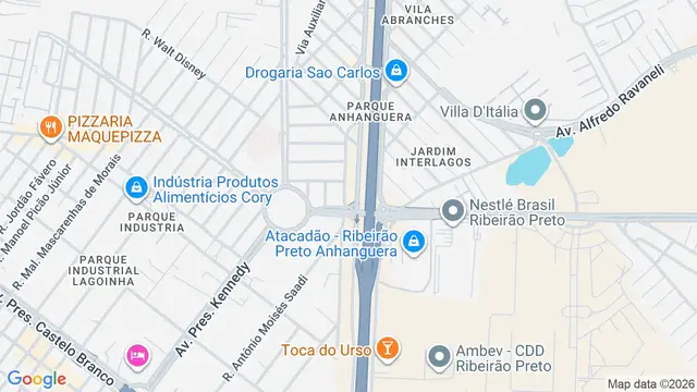 Mapa do bairro Real Sul, Ribeirão Preto - SP