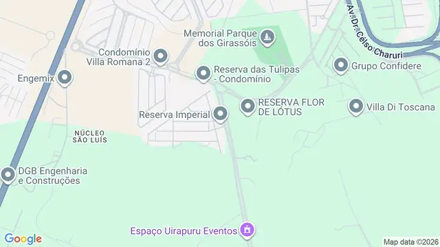 Mapa do bairro Reserva Imperial, Ribeirão Preto - SP