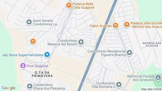 Mapa do bairro Reserva Sul Condomínio Resort, Ribeirão Preto - SP