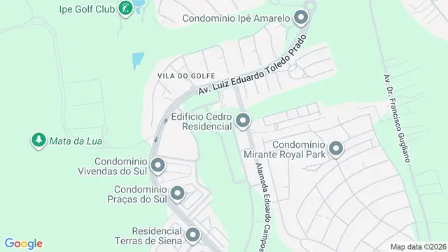 Mapa do bairro Residencial Alto do Ipê, Ribeirão Preto - SP