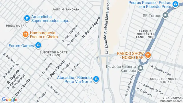 Mapa do bairro Residencial Doutor Rubem Cione, Ribeirão Preto - SP