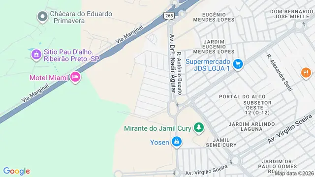 Mapa do bairro Residencial Liliana Tenuto Rossi, Ribeirão Preto - SP