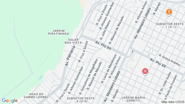 Mapa do bairro Solar Boa Vista, Ribeirão Preto - SP