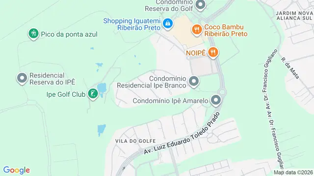 Mapa do bairro Vila do Golf, Ribeirão Preto - SP
