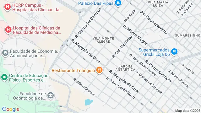 Mapa do bairro Vila Monte Alegre, Ribeirão Preto - SP