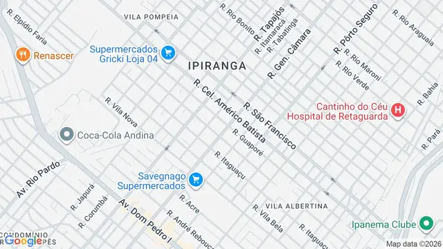 Mapa do bairro Vila Recreio, Ribeirão Preto - SP